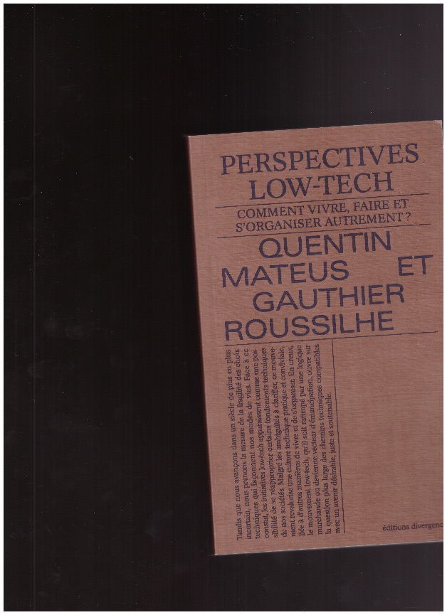 MATTEUS, Quentin; ROUSSILHE, Gauthier - Perspectives low-tech